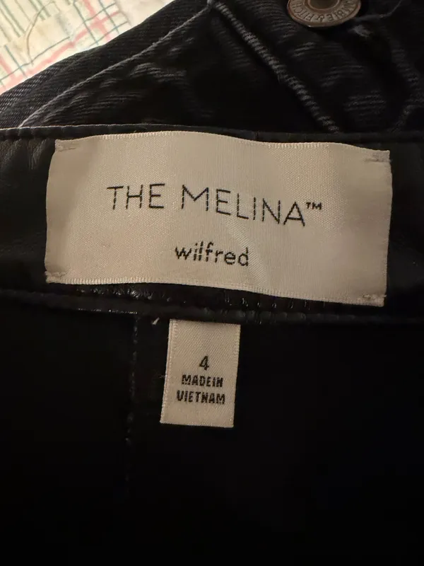 The Melina Aritzia Vegan Leather Pants - Image 4