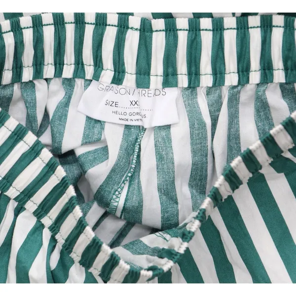 NWT Grayson Threads Patricks Day Striped Graphic Boxer Pants Green Stripe XXS - Image 7