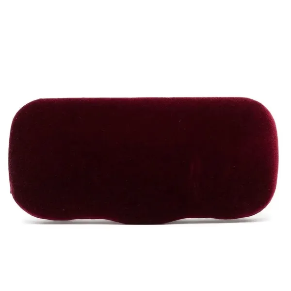 Gucci Red Velvet Large Clamshell Hard Sunglasses Eye Glasses Case - Image 4
