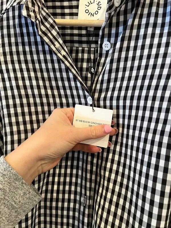 LILI SIDONIO Mini Gingham Shirt Dress - Image 7