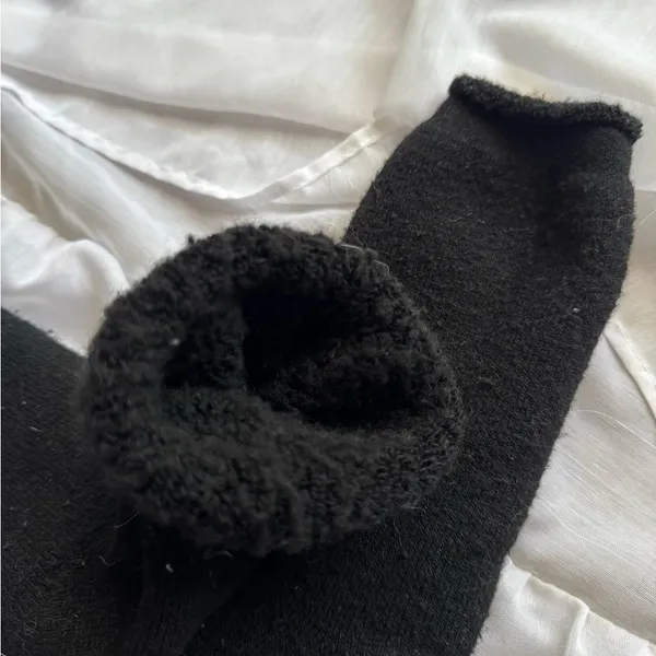 Fuzzy Socks Black - Image 2