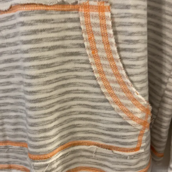 Hem & Thread Anthology Hoodie type too long sleeves silver and orange see photo - Image 4