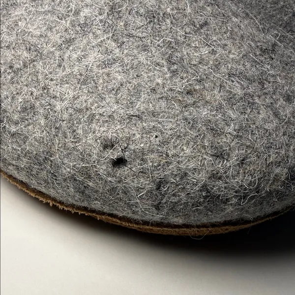 Kyrgies Women's Gray Felted Wool Slip-On Slippers - Image 5