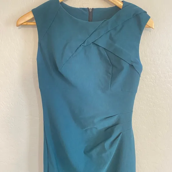 Voodoo Vixen Dress Womens Sz Medium Teal Cocktail Occcasion Retro Business - Image 4