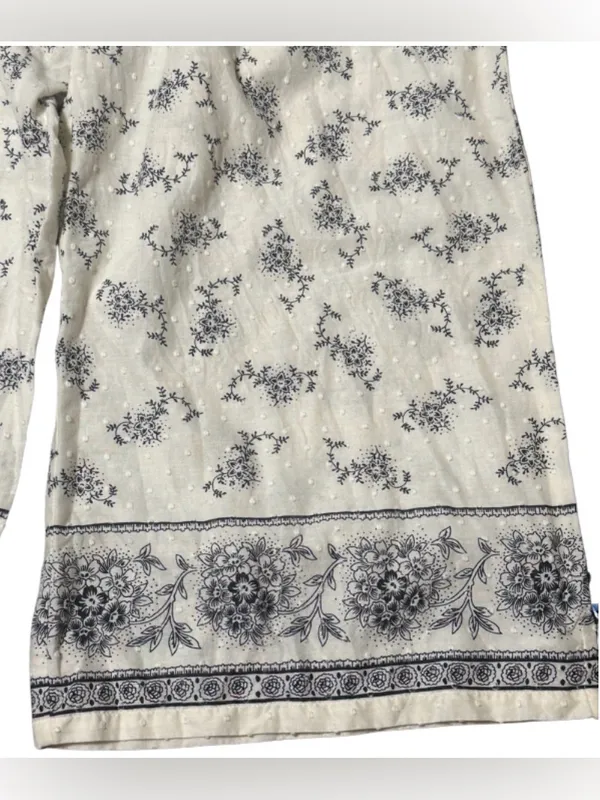Vintage E By Eloise Anthropologie Swiss Dot Pajama Set Small Toile Floral - Image 10