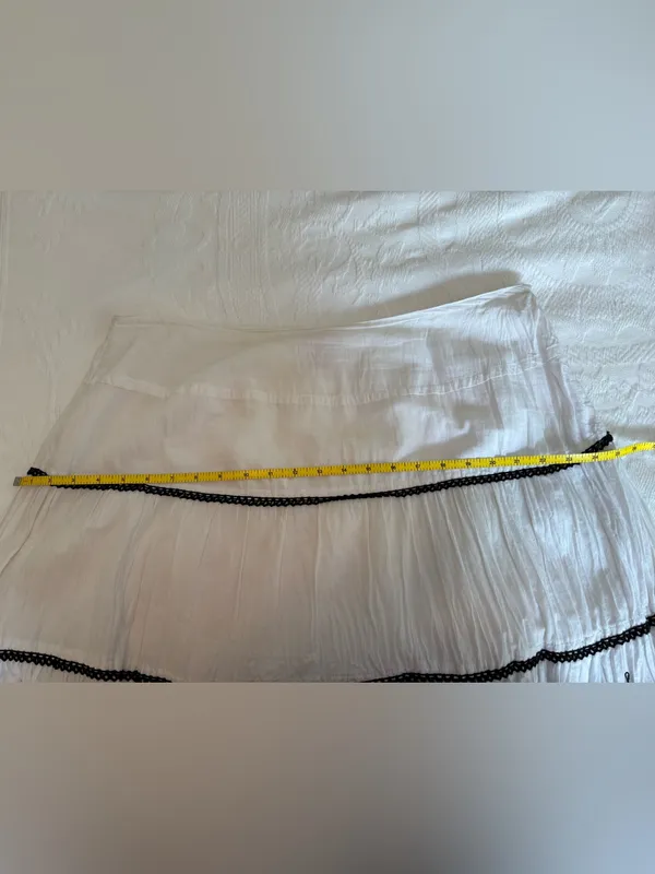 Sunny Leigh Black & White Tiered Peasant Skirt - Image 5