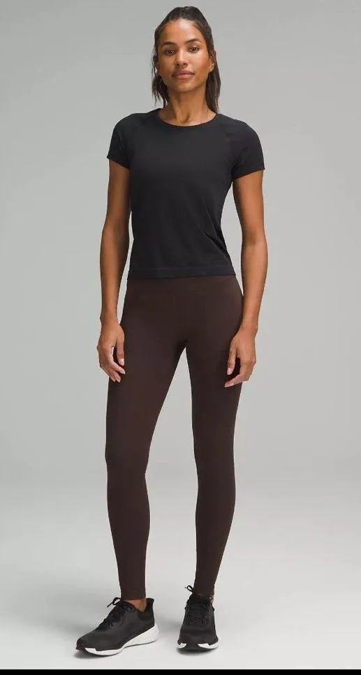 Lululemon Wunder Train High-Rise Tight 28" size 4 Espresso NWT Authentic - Image 2