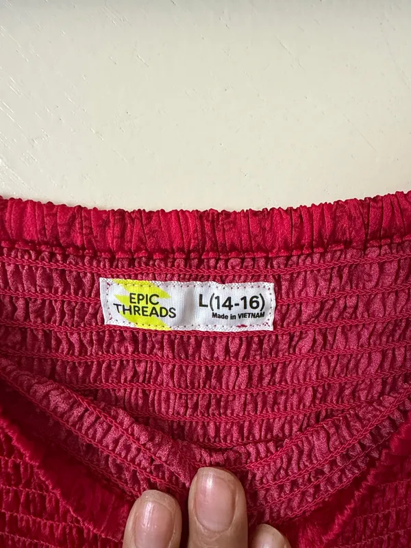 Red dress Size L - Image 3