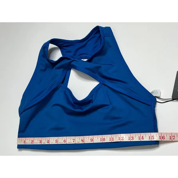Savage X Fenty Hotline Plus Size 2X Sports Bra Blue Cutout Activewear - Image 6