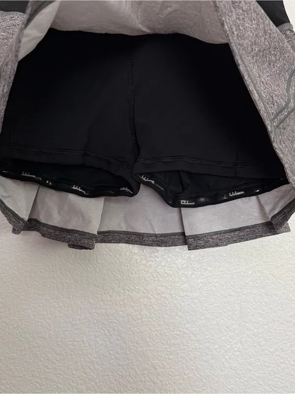 Lululemon Pace Rival Mini Skirt in Gray 4 Regular - Image 3