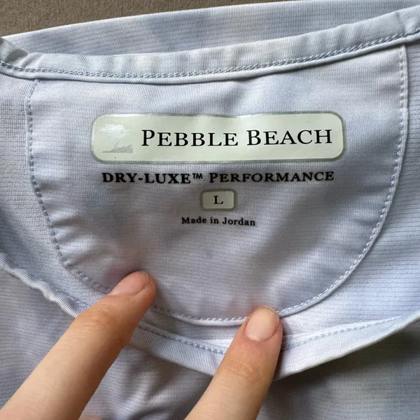 PEBBLE BEACH Tie Dye UPF Long Sleeve Performance Tee - Image 3