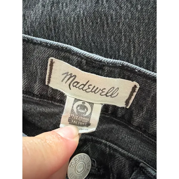 Madewell The Perfect Vintage Straight Jean Lunar Wash Raw Hem NF113 Womens 25 - Image 4