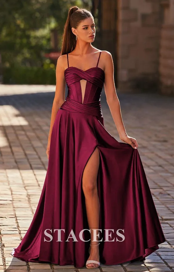 Stacees Prom Dress Red Size 4 - Image 3