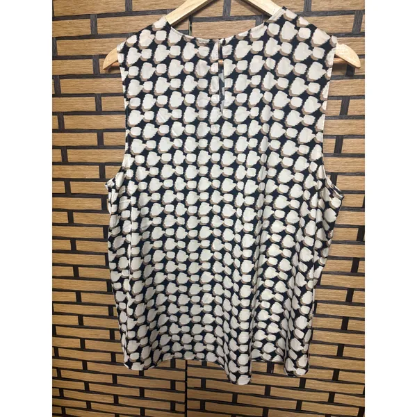 Banana‎ Republic Cream And Black Tank Top Size XL - Image 2