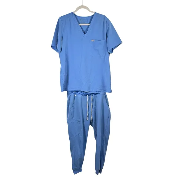 Figs Zamora Jogger Scrub Pants Catarina Top Surgical Ceil Blue Medical Women XL - Image 2
