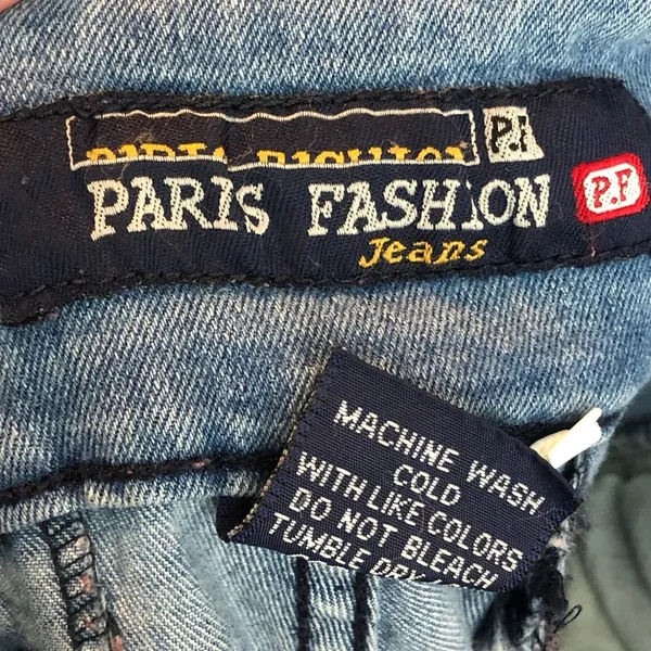 Paris Fashion Jeans Size 7 Light Medium Wash Denim - Image 13
