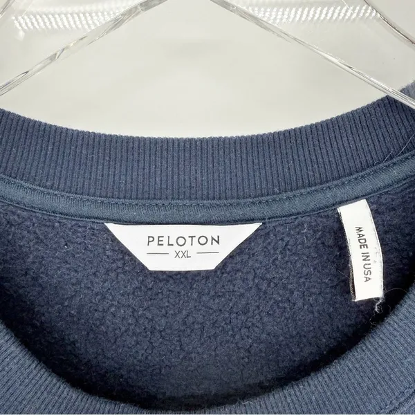 Peloton BYOE Crewneck Sweatshirt Unisex‎ XXL Blue Athleisure - Image 6