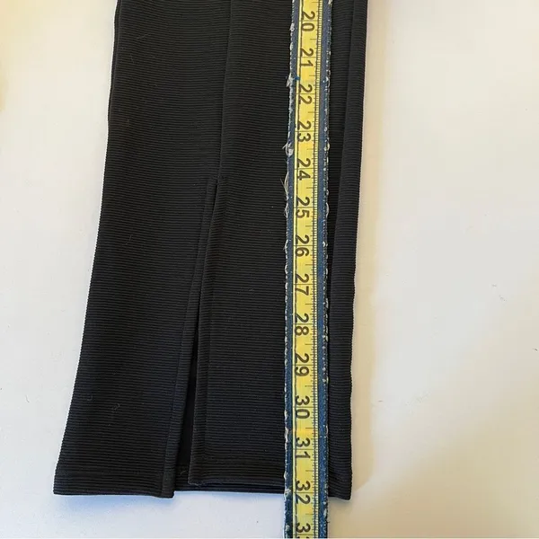 H&M Black Ankle-Length Women's Pants Slit Ankle Size 28 - Image 8