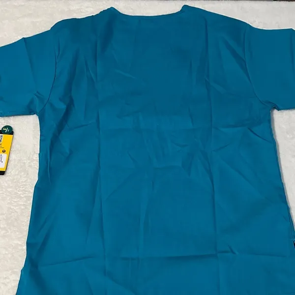 WonderWink Teal Scrub Top with V-Neck NWT - Image 7