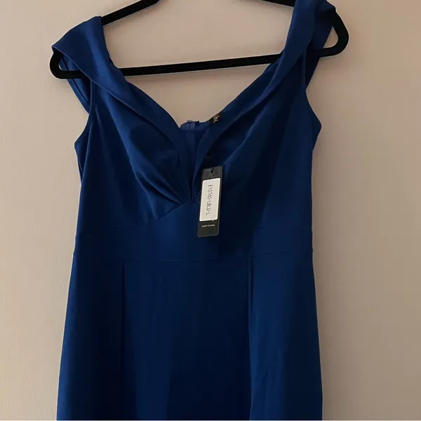 VFshow Elegant Blue Evening Gown Size Large NWT - Image 2