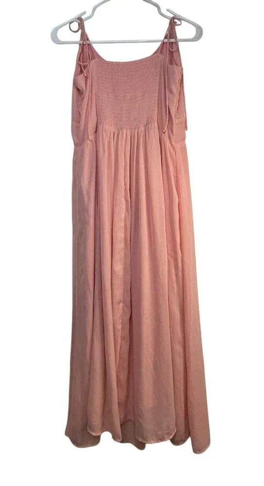 Abercrombie & Fitch Pink Maxi Dress - Size L - Image 9