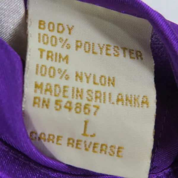 Vintage Victoria's Secret Gold Label Purple Lace Satin Slip Lingerie Large Sexy - Image 5