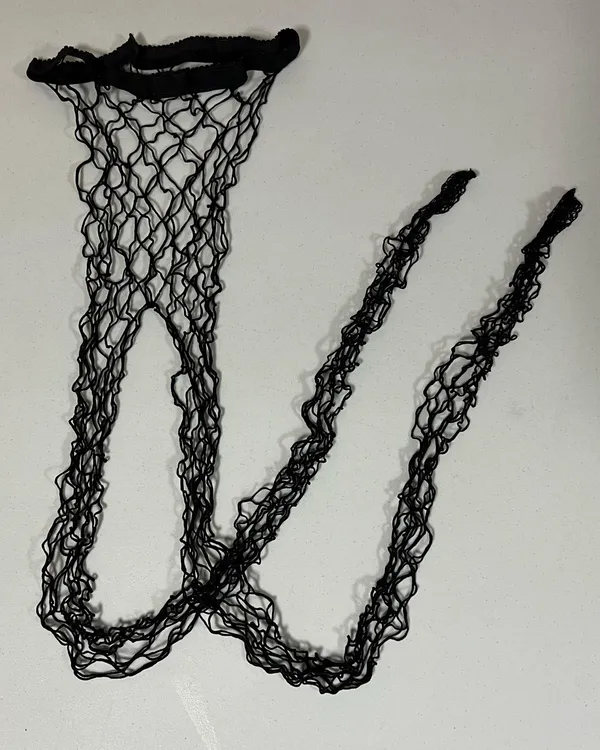 Black Wide-Hole Fishnets Fishnet Stockings Tights Pantyhose Hosiery Size M/L 🪩 - Image 2