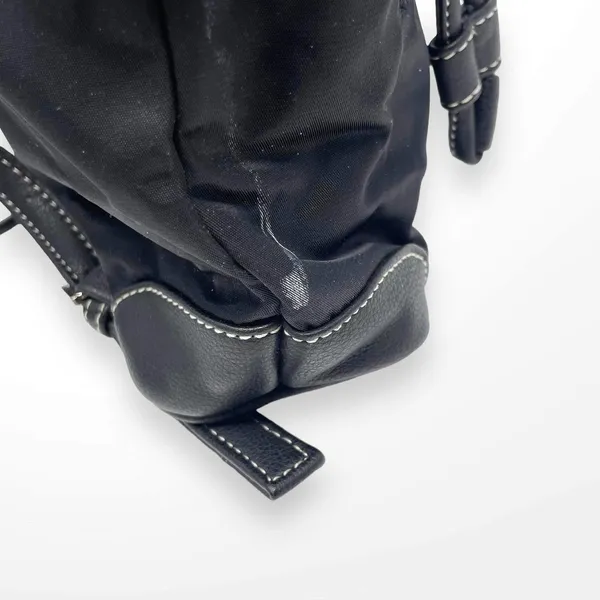 00s GUESS Vintage Black Drawstring Backpack - Image 6