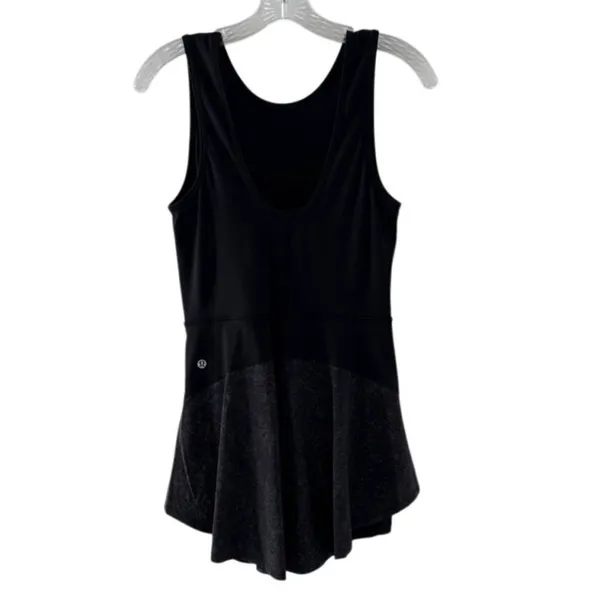 Lululemon Serene Stride Dress Skort Black Sz 6 Tennis Pickleball Run Reflective - Image 10