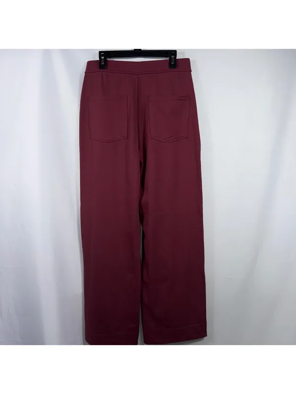 Halara Burgundy Button Front Wide Leg Pants Red Size undefined - Image 7