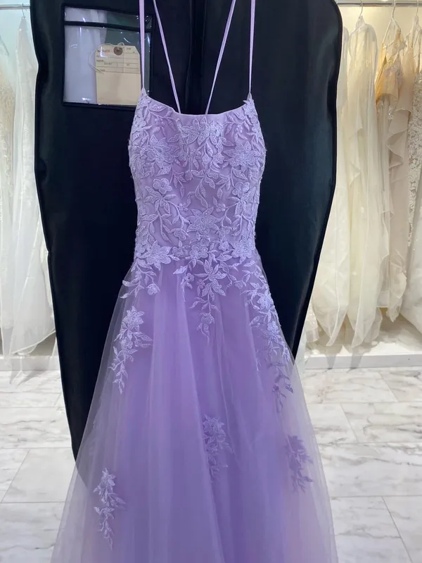 Prom Dress Purple Size 6 - Image 2