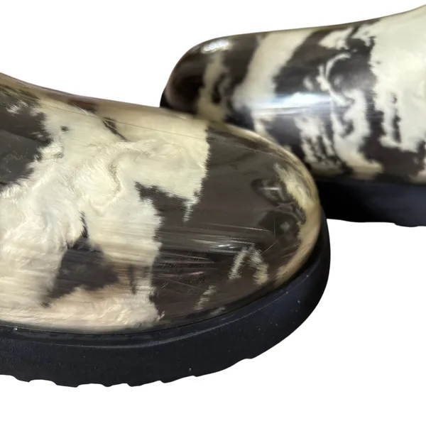 UGG Classic Clear Black Mini Marble Boot Waterproof Sz 9‎ Sheepskin Cozy Winter - Image 6