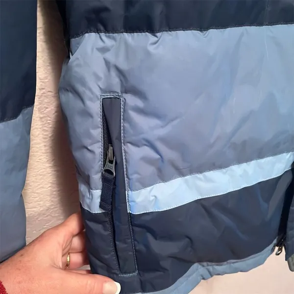 *30off3* NWOT. Planet Earth Unisex Blue Puffer Jacket M Winter Casual Mid-Length - Image 6