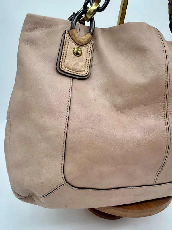 Coach Kristin Spectator Leather East West Zip Tote Bag - Image 5