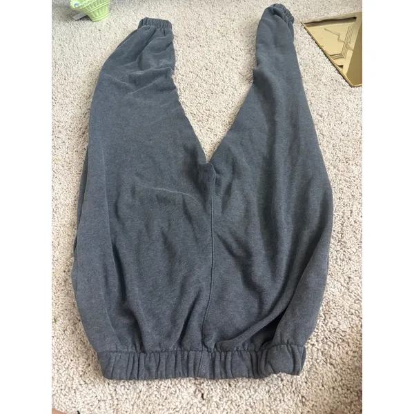 Brandy Melville‎ Rosa Sweatpants Womens One Size Charcoal Grey Excellent Joggers - Image 4