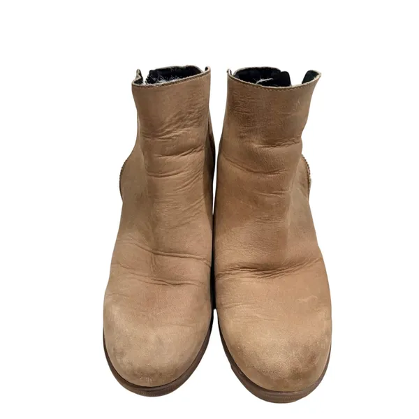 Sorel Joan of arctic wedge booties tan size 11 - Image 5