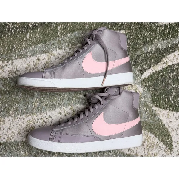 Nike Blazer Mid 77 Smokey Mauve Pink Foam Satin High Top Sneakers CK0838-200 12 - Image 4