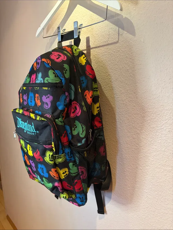 New Disney Parks Disneyland Rainbow Mickey Faces Backpack Adult Large NWOT - Image 3