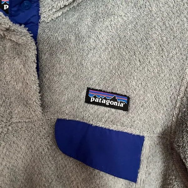 Patagonia fleece gray classic quarter snap sweater‎ Size S - Image 2