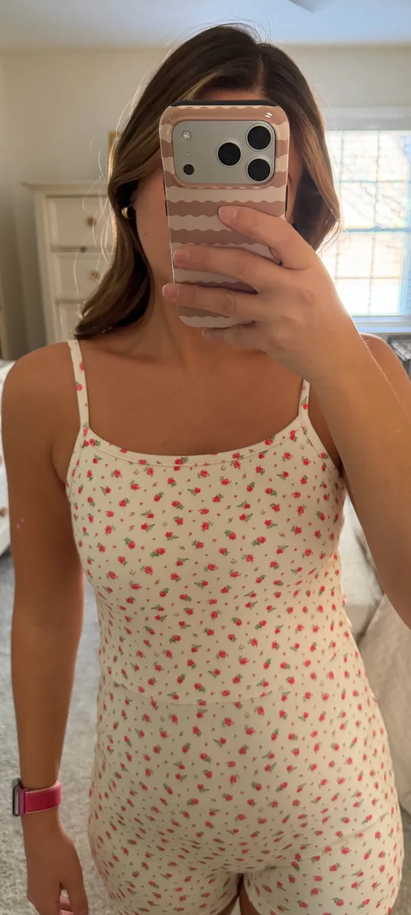 Happy Camper white floral active romper Size undefined - Image 3