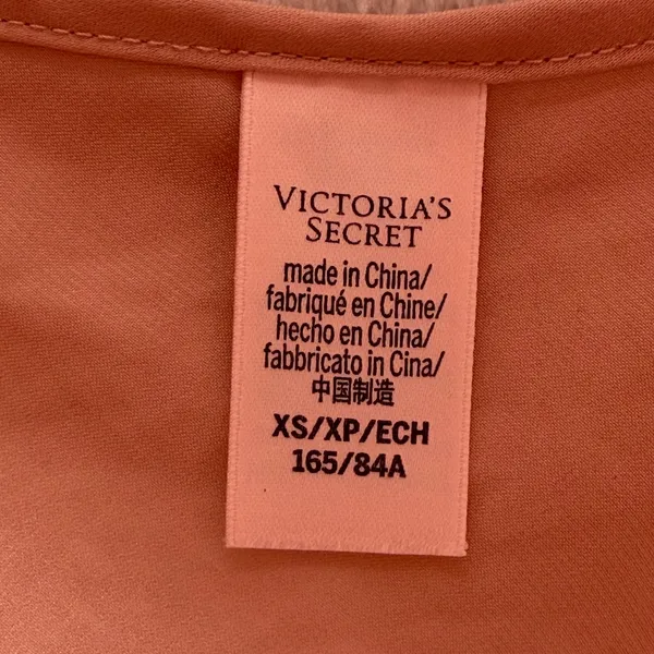 Victorias Secret XS Cami Top Pink Lace Trim Sleeveless Lingerie Tank‎ - Image 5