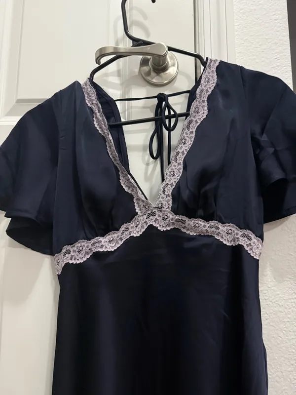 Jaron Mini Dress Navy - Image 4