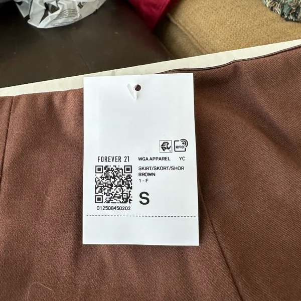 Forever 21 Pleated Brown Mini Skort - Image 4