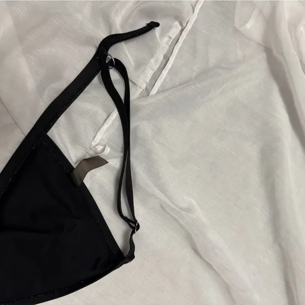 Triangle Bikini Top Black Size undefined - Image 3