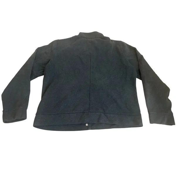 Vintage Lauren Ralph Lauren Women’s Petite Shacket Bomber Snap Dark Gray Size LG - Image 8