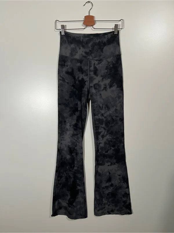 Lululemon Groove Super High Rise Flare Pants Size 6 Diamond Dye Pitch Grey GG - Image 4