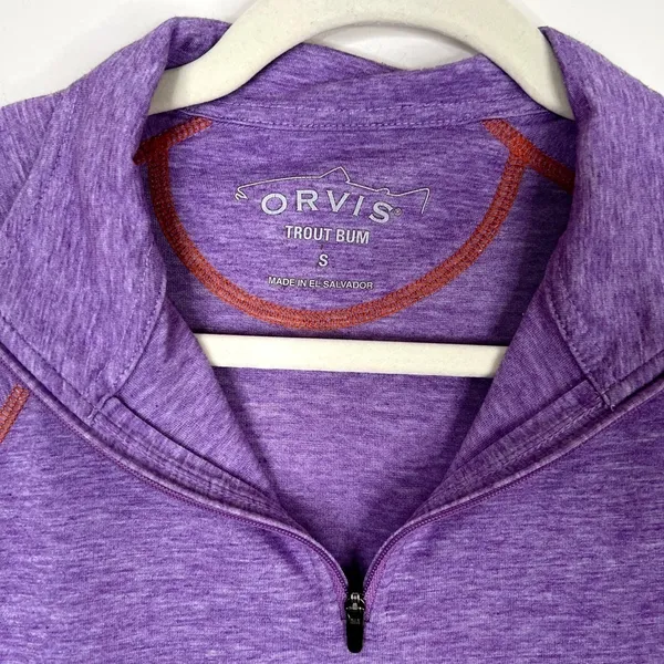 Orvis Quarter Zip Long Sleeve Active Athletic Outdoor Gorpcore 1/4 Zip Shirt‎ - Image 2