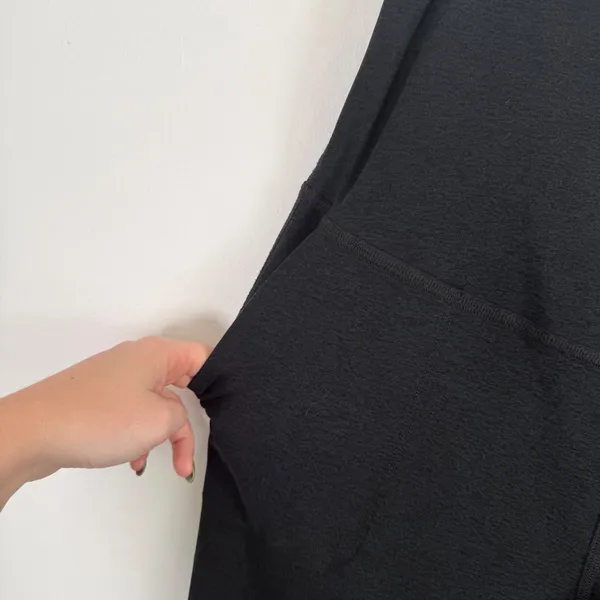 Beyond Yoga Beyond Bump Spacedye Matermity Midi Joggers Darkest Night Black Med - Image 4