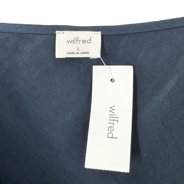 NEW/NWT Wilfred Only Total Eclipse Navy Blue Slip Dress Size Large Aritzia - Image 5
