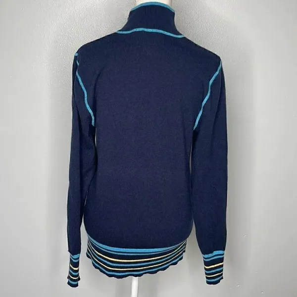 Cabela’s wool/nylon turtleneck sweater. 1/4 Zip. Size Small. - Image 3